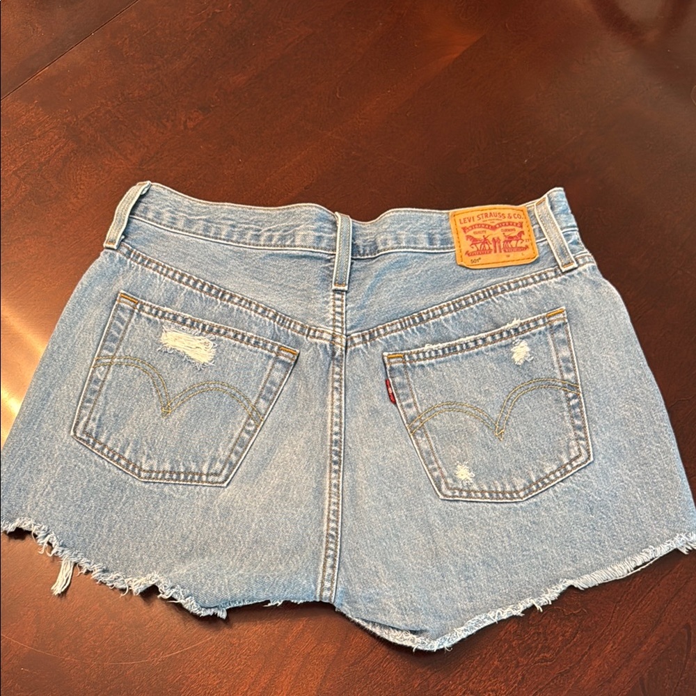 Levi's Blue Jean Shorts Classic Cut-Off Style